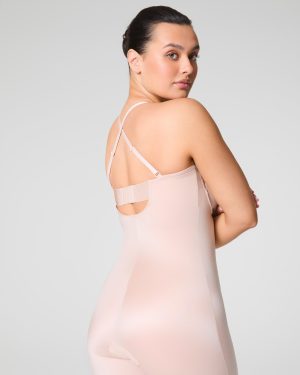 Strapless Cupped Mid-Thigh Bodysuit