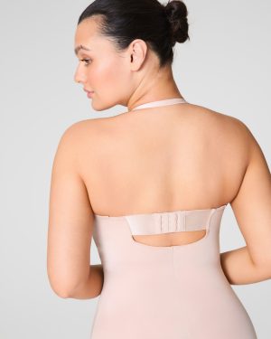 Strapless Cupped Mid-Thigh Bodysuit
