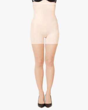 High-Waisted Mid-Thigh Sheers