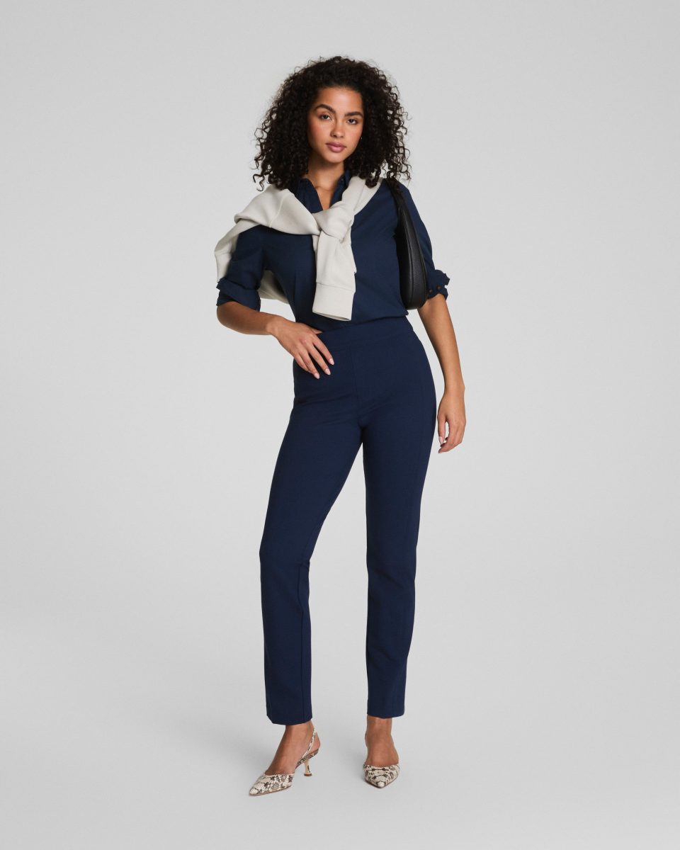 Ponte Slim Straight Pant