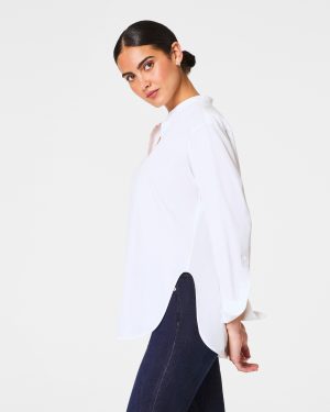 Poplin Button-Up Tunic