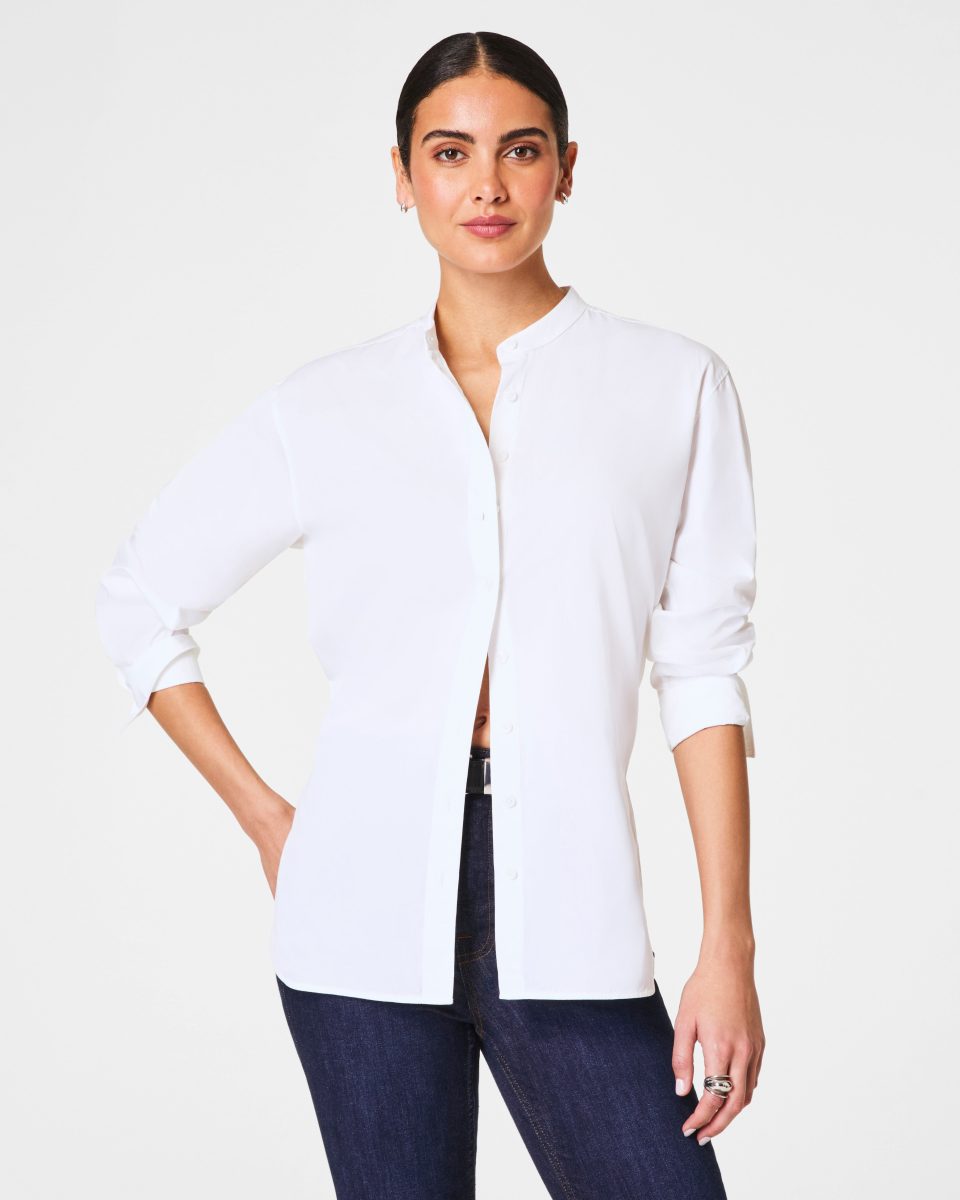 Poplin Button-Up Tunic