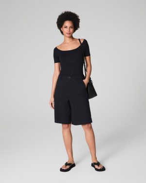 Jersey Scoop Neck Thong Bodysuit