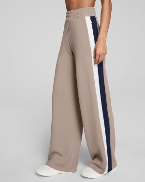 Colorblock Wide Leg Track Pant