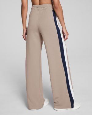 Colorblock Wide Leg Track Pant