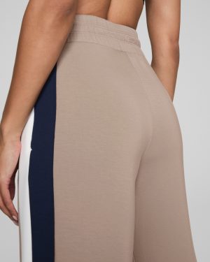 Colorblock Wide Leg Track Pant