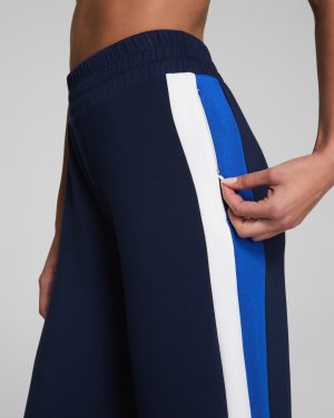 Colorblock Wide Leg Track Pant