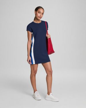 Colorblock Mini T-Shirt Dress
