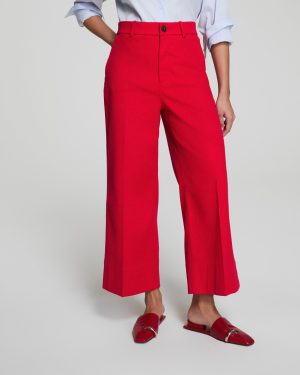 Cropped Wide Leg Pant
