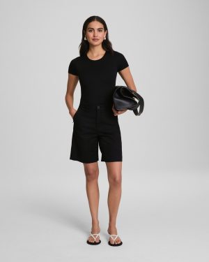 Jersey Crewneck Thong Bodysuit