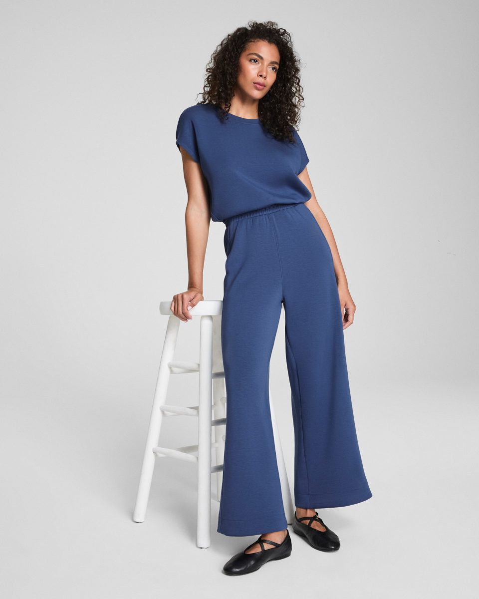 Cap Sleeve Cinched Jumpsuit