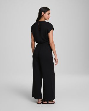 Cap Sleeve Cinched Jumpsuit