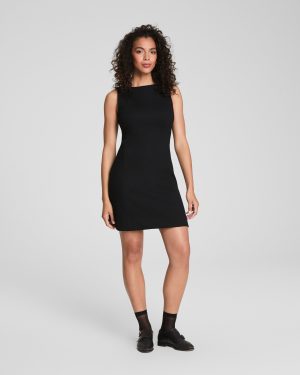 Ponte Square Neck Mini Dress