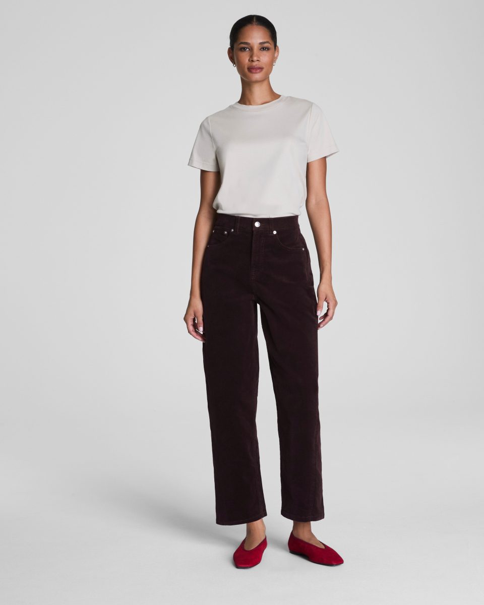 Corduroy Barrel Leg Jeans