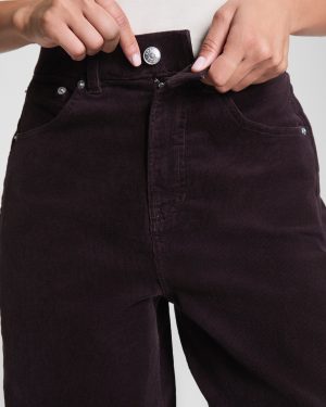 Corduroy Barrel Leg Jeans