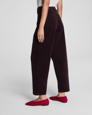 Corduroy Barrel Leg Jeans