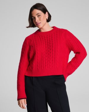 Cropped Cable Marin Sweater