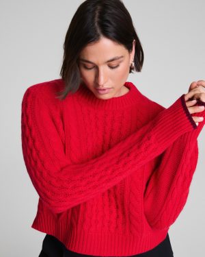 Cropped Cable Marin Sweater