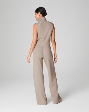 Sleeveless Mockneck Jumpsuit