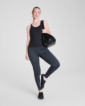 Rib V-Neck Shelf Tank