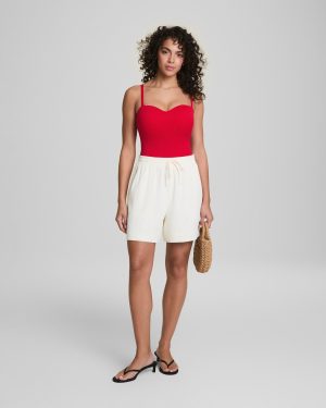 Convertible Pique Bandeau One-Piece