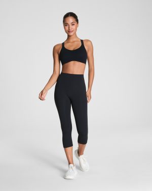 Cropped Leggings with Mid-Tummy Compression, 19"