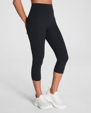 Cropped Leggings with Mid-Tummy Compression, 19"