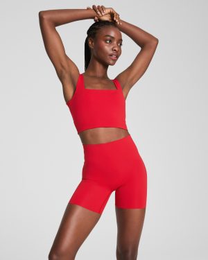 Cropped Square Neck Shelf Tank