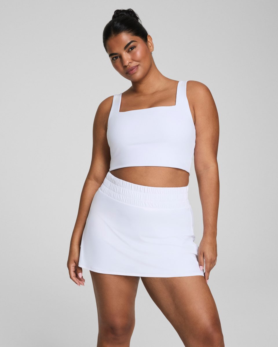 Cropped Square Neck Shelf Tank