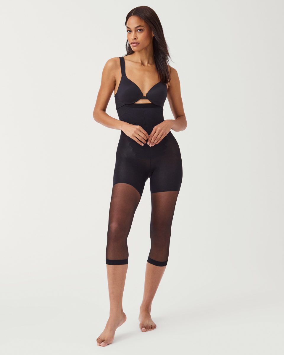 High-Waisted Footless Sheers
